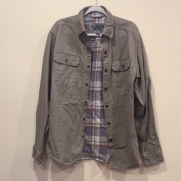 Gander Mountain Men's Tan Lightweight Shirt Jacket - Picture 1 of 7